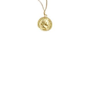 Vintage Inspired Gold Coin Chain Necklace